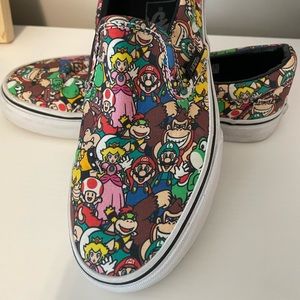 Women’s Size 6/ Men’s 4.5 Nintendo Slip on Vans